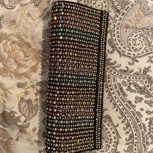 Reversible evening party clutch purse bag in good condition